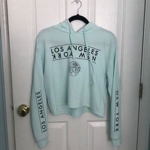 LA/NYC cropped sweatshirt
